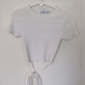Princess Polly white crop top